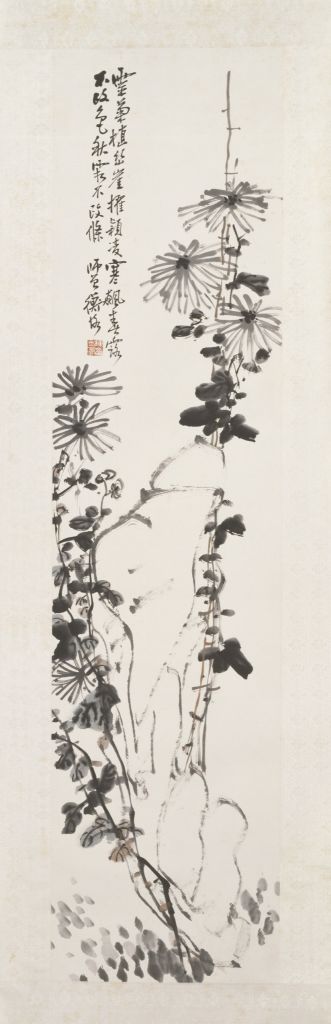 图片[1]-Chen Shizeng Chrysanthemum Chart Axis-China Archive